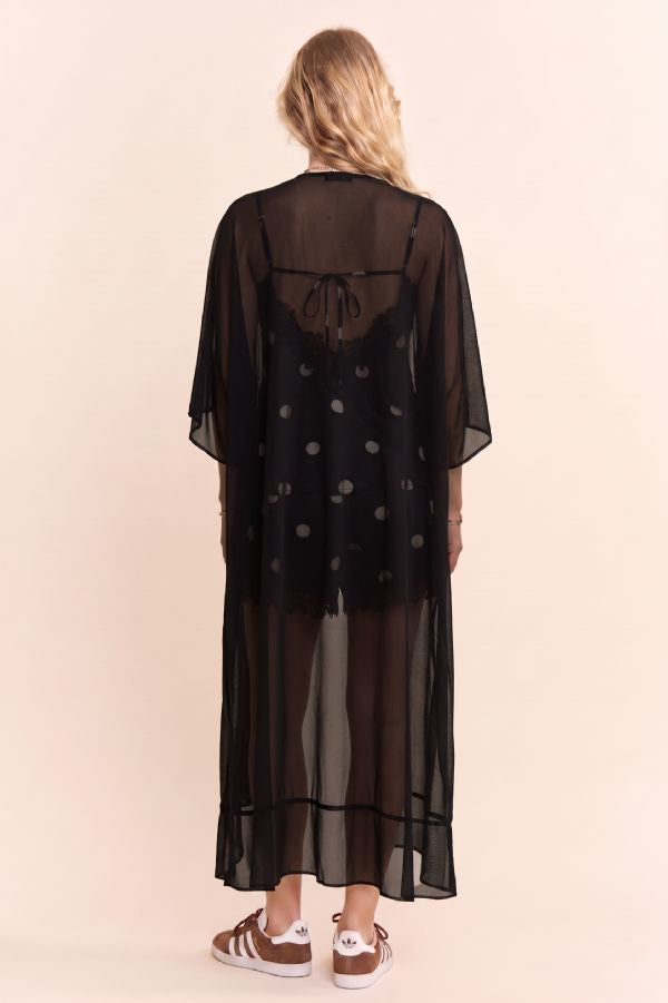 Midnight Moonstone Sheer Kimono