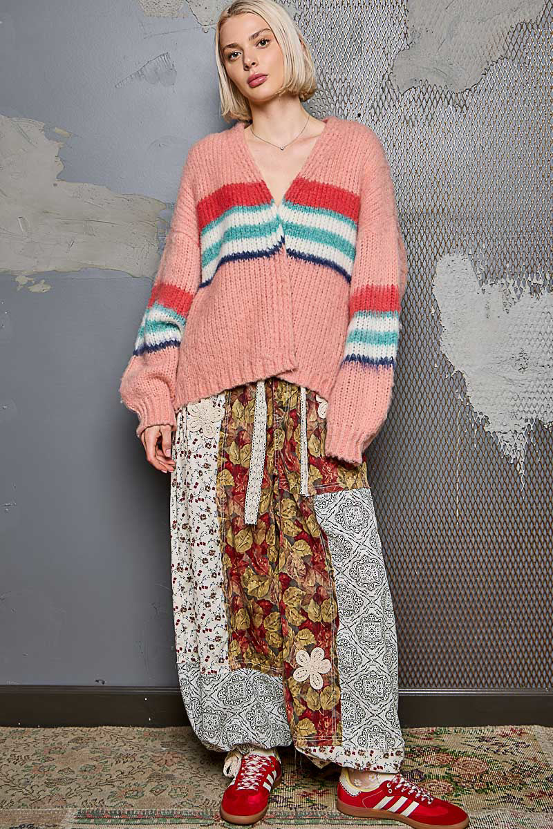 Woven Dreams Coral Cardigan