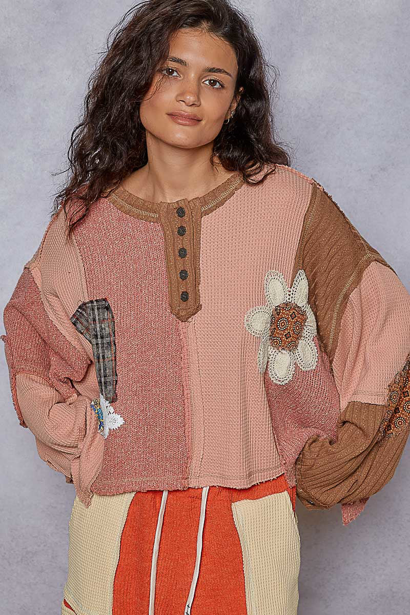 Apricot Lane Patch Sweater