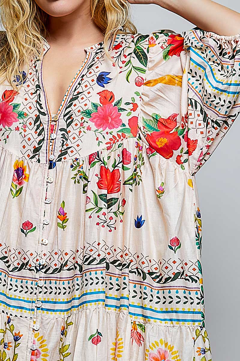 Paradise Breeze Cotton Maxi Dress
