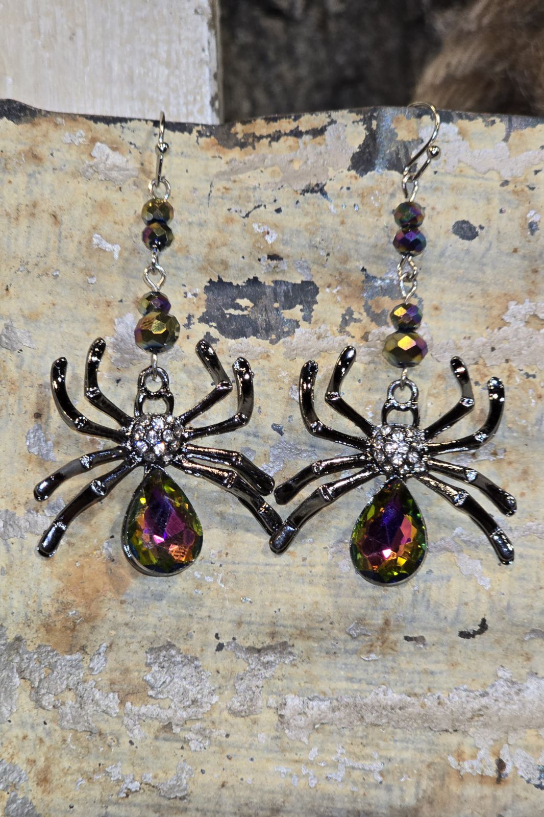 Itsy Sparkle Spider Earrings