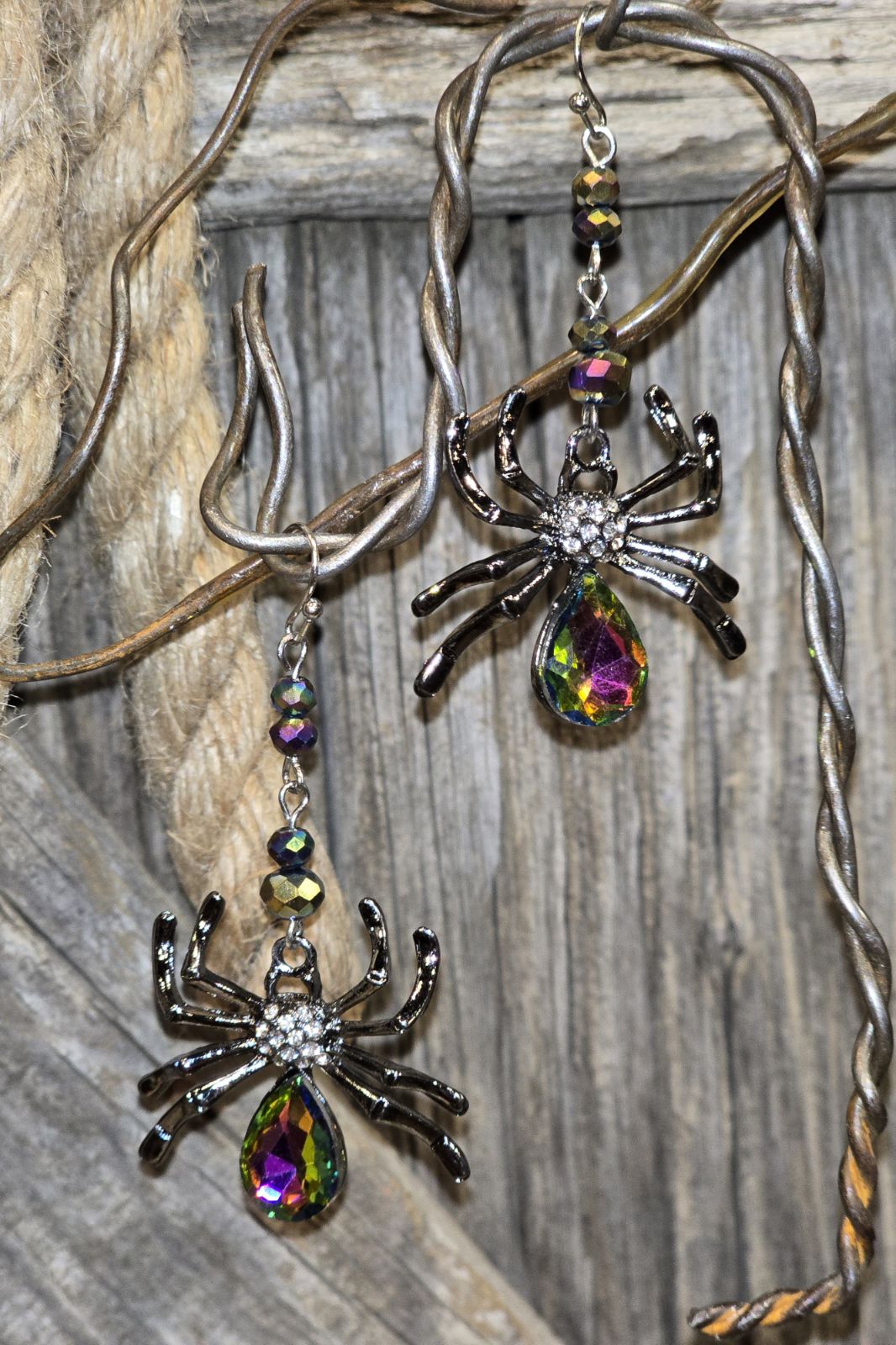 Itsy Sparkle Spider Earrings