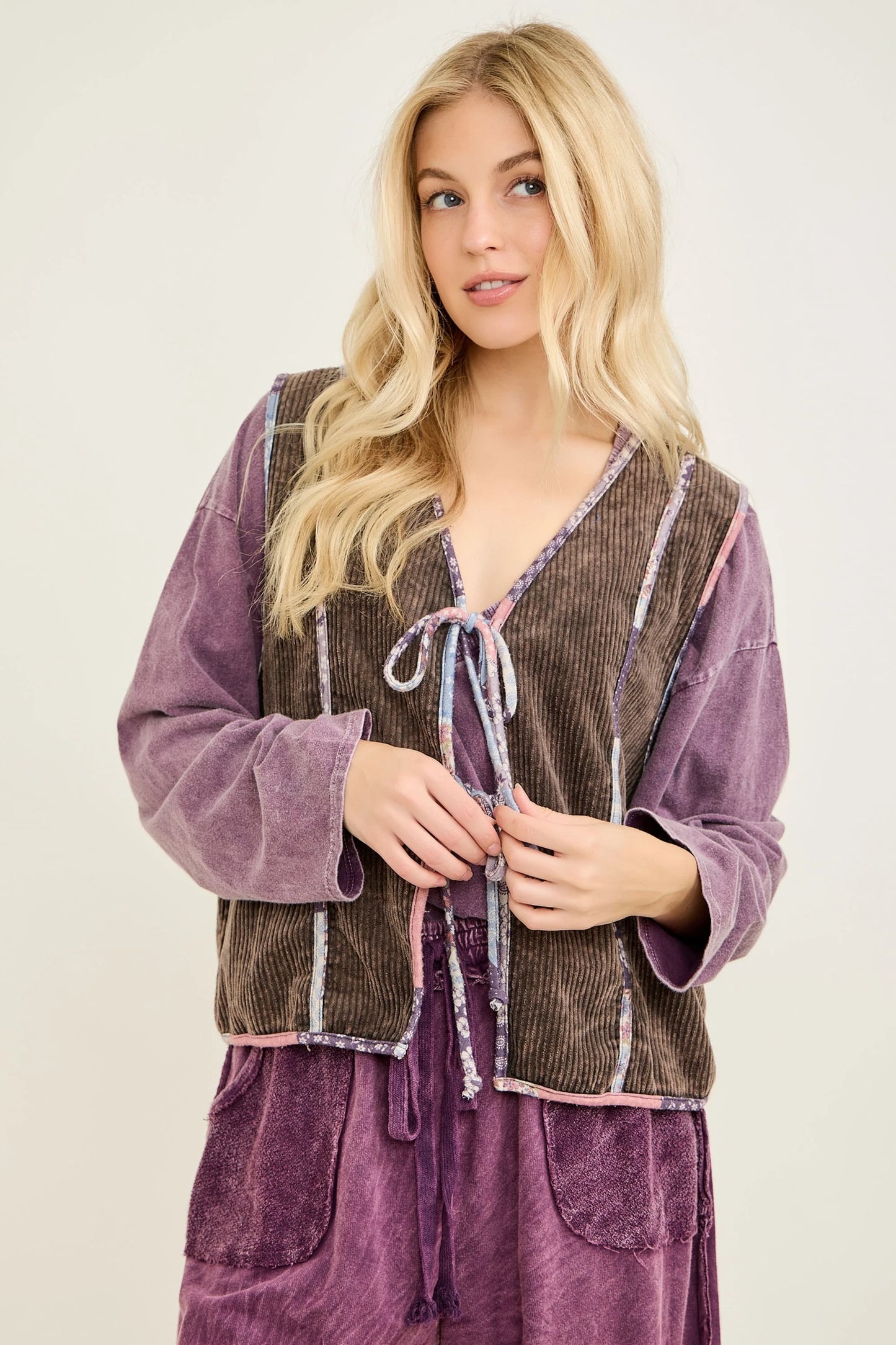 Painted Meadow Tie Vest