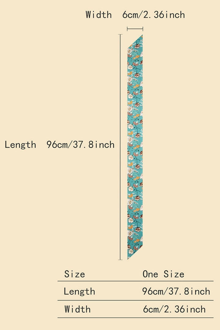 Chic Floral Head Scarf/Bag Strap