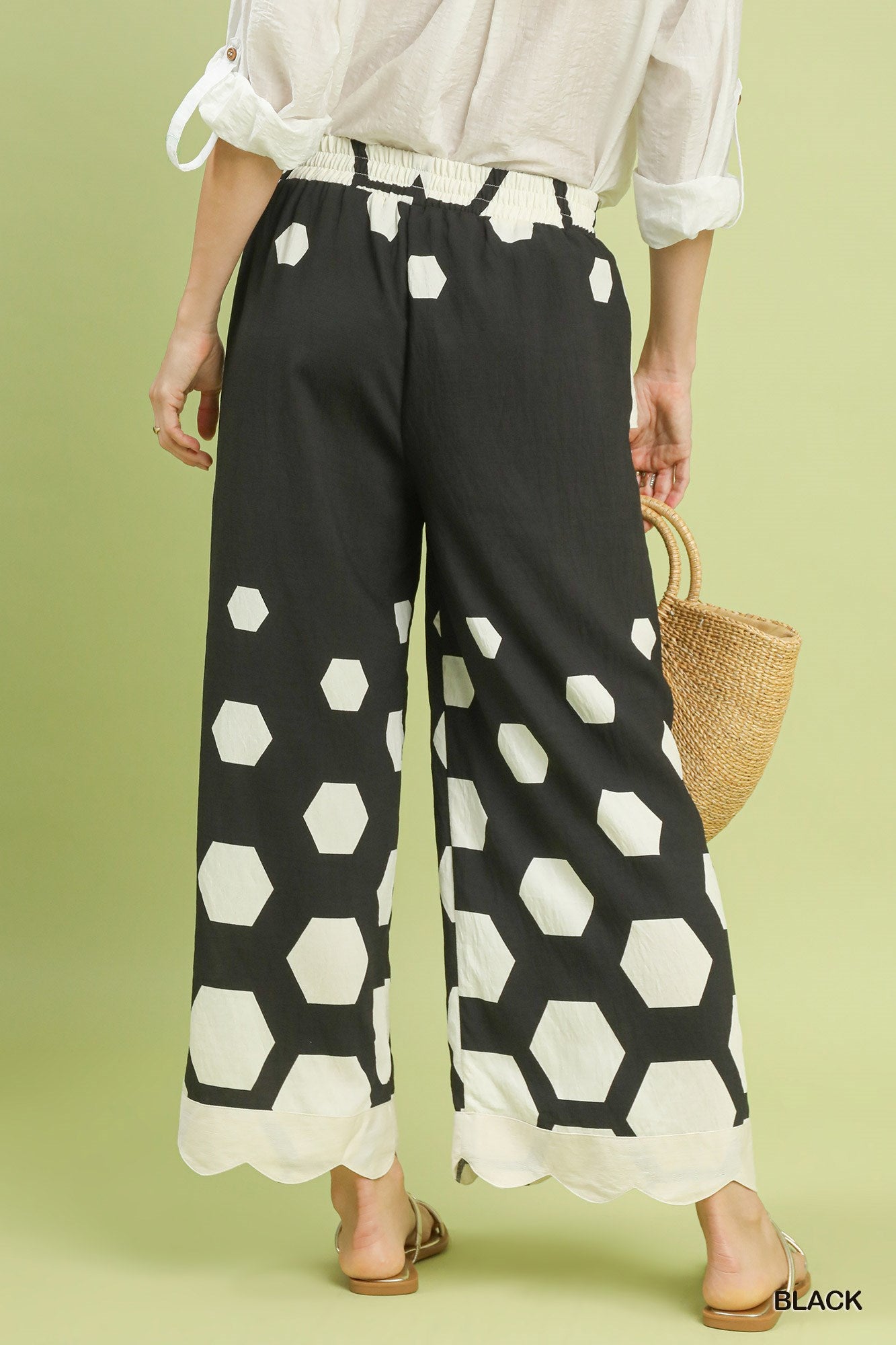 Monochrome Meadow Pants