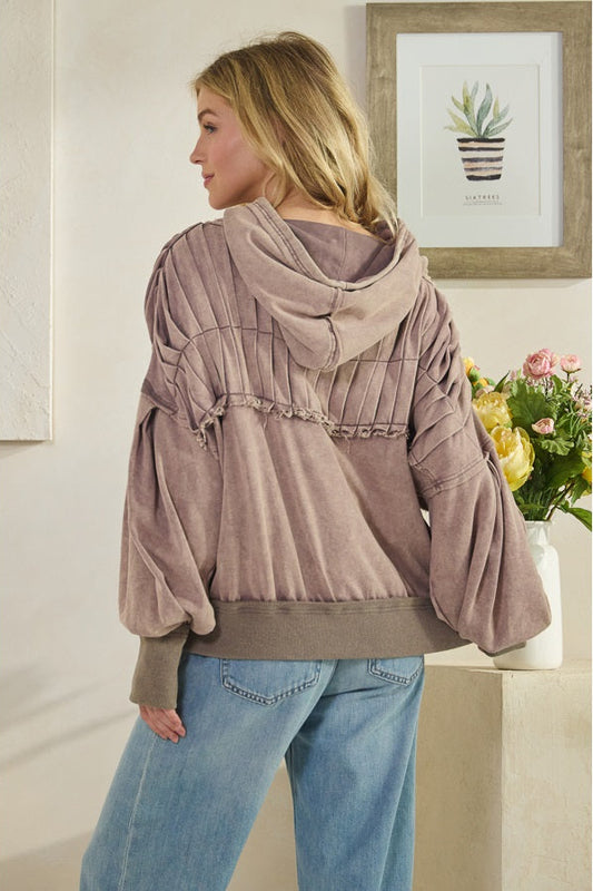 Mocha Cream Horizon Hoodie