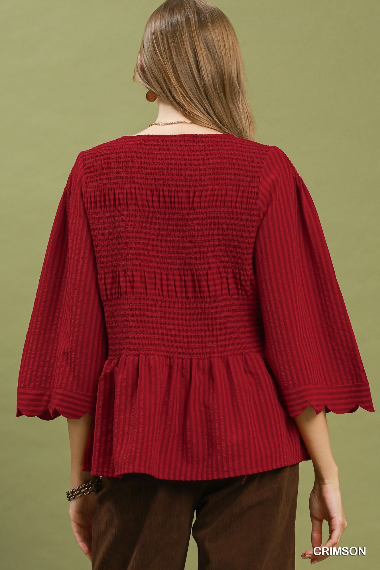 Crimson Charm Blouse