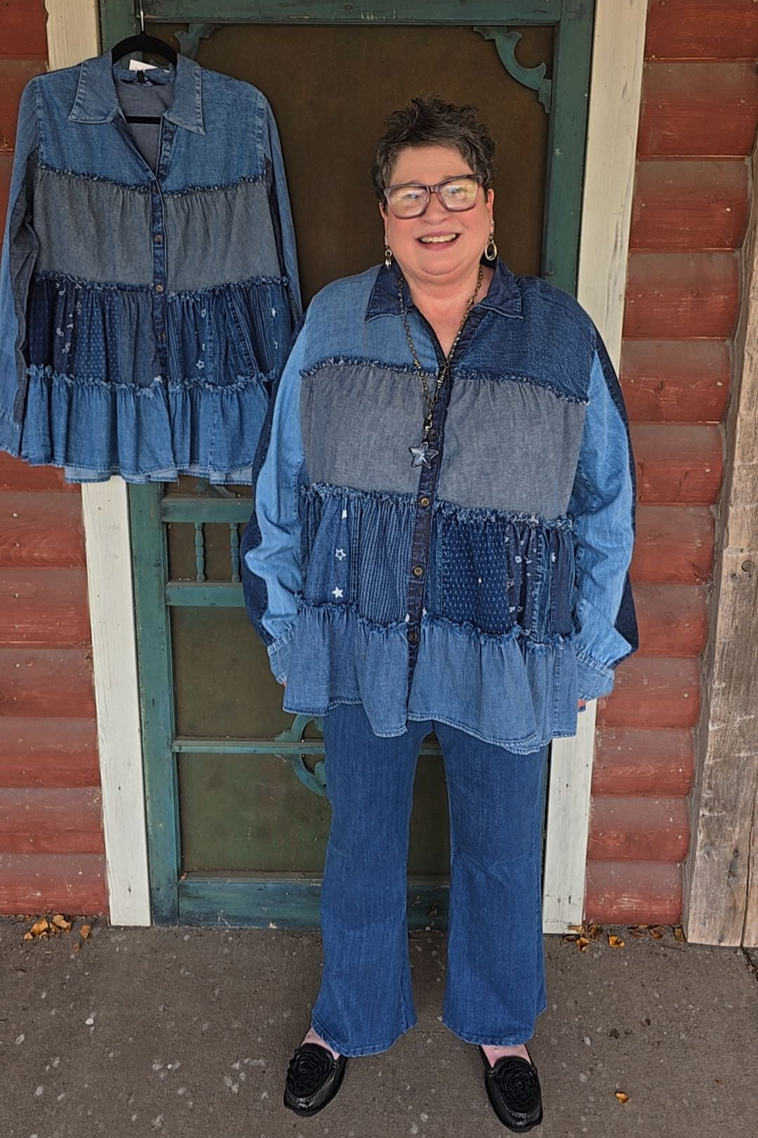 Juniper Denim Blouse