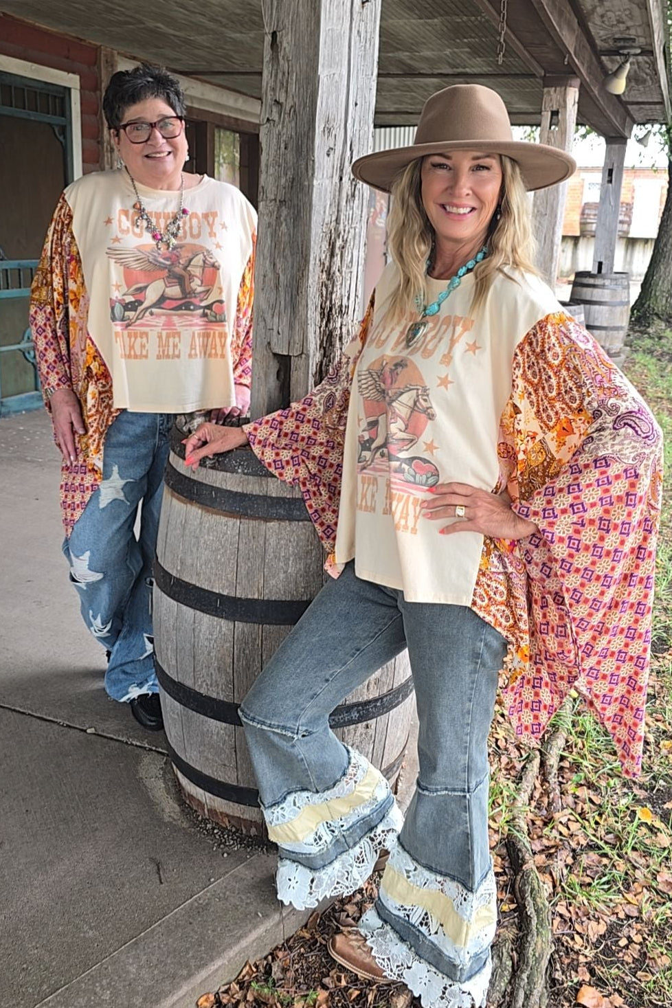 Take Me Away Poncho Blouse