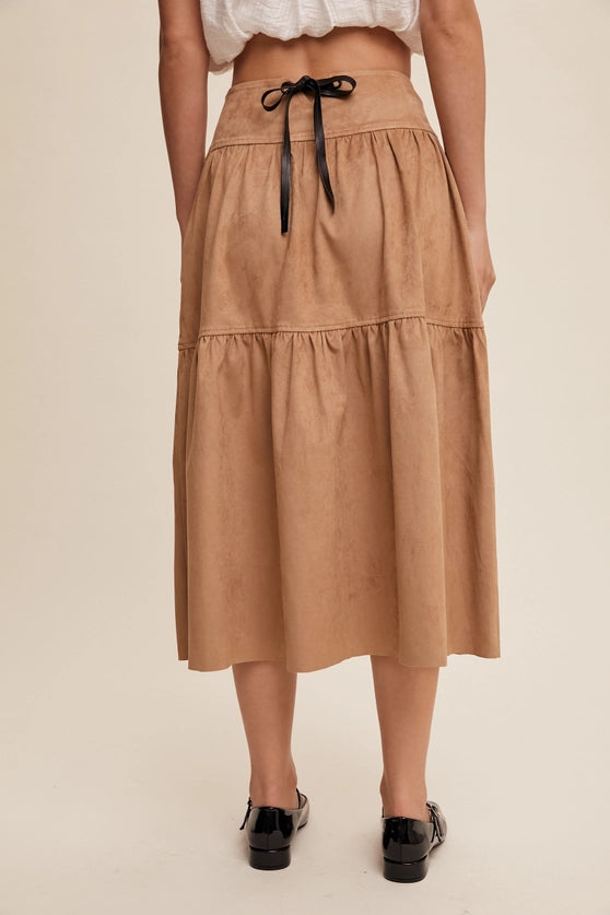 Whispering Sands Tiered Skirt