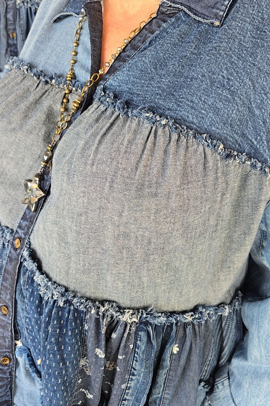 Juniper Denim Blouse