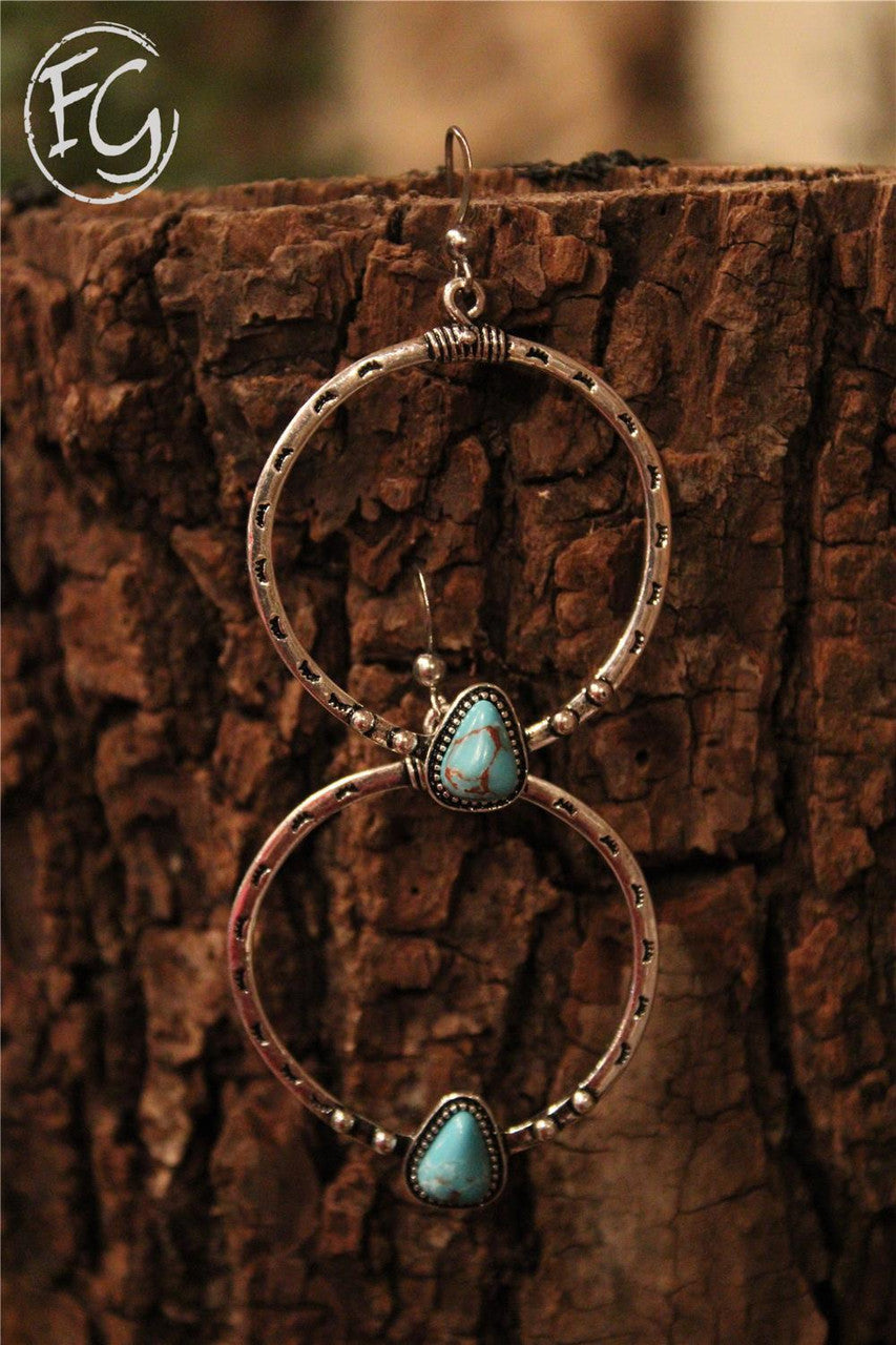 dangle earrings, farm girls fancy frills