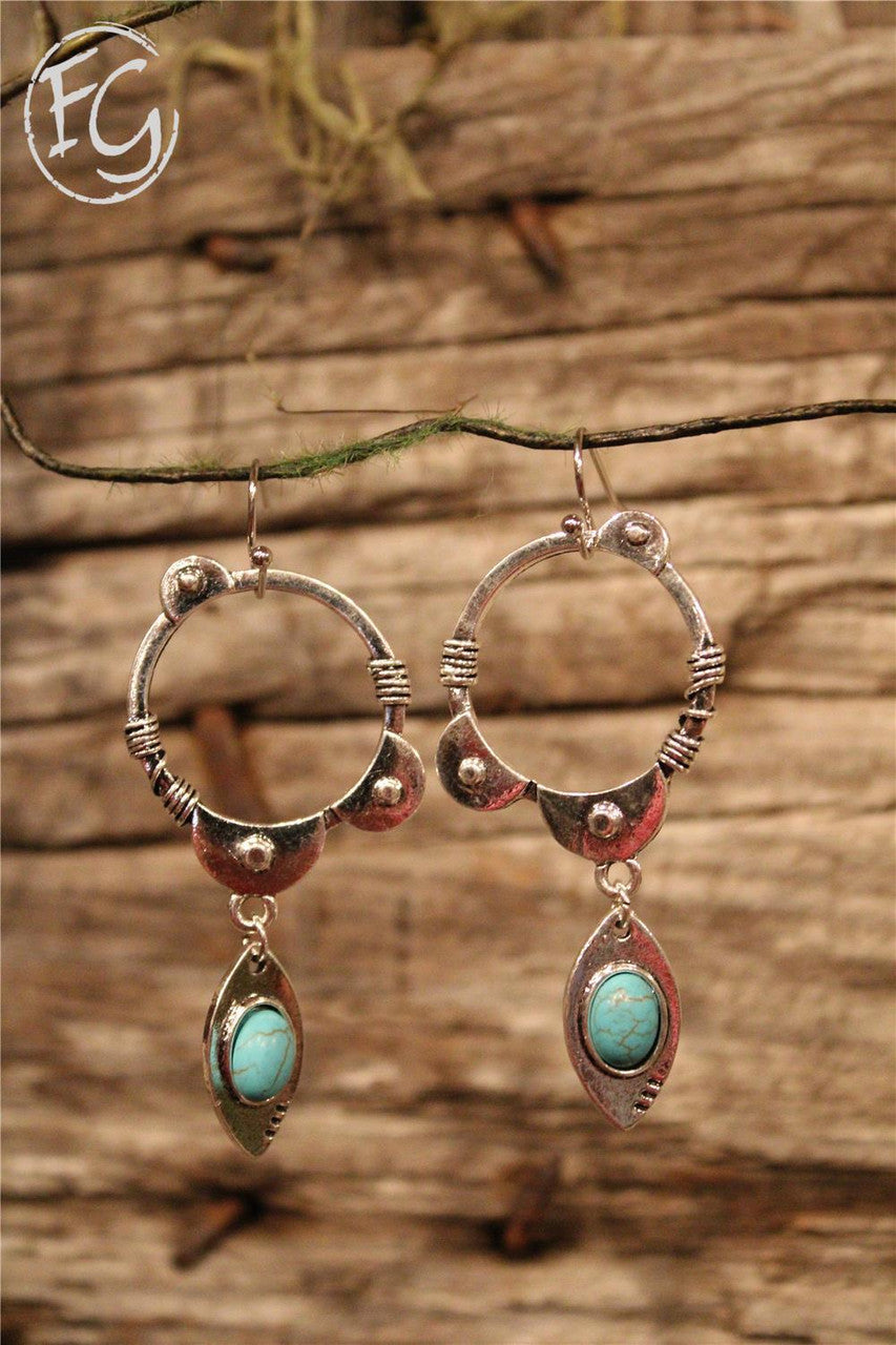 dangle earrings, farm girls fancy frills