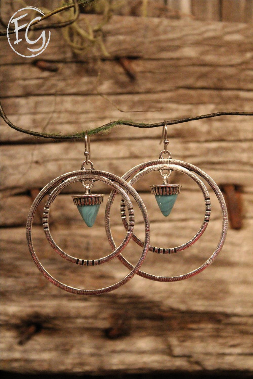 dangle earrings, farm girls fancy frills