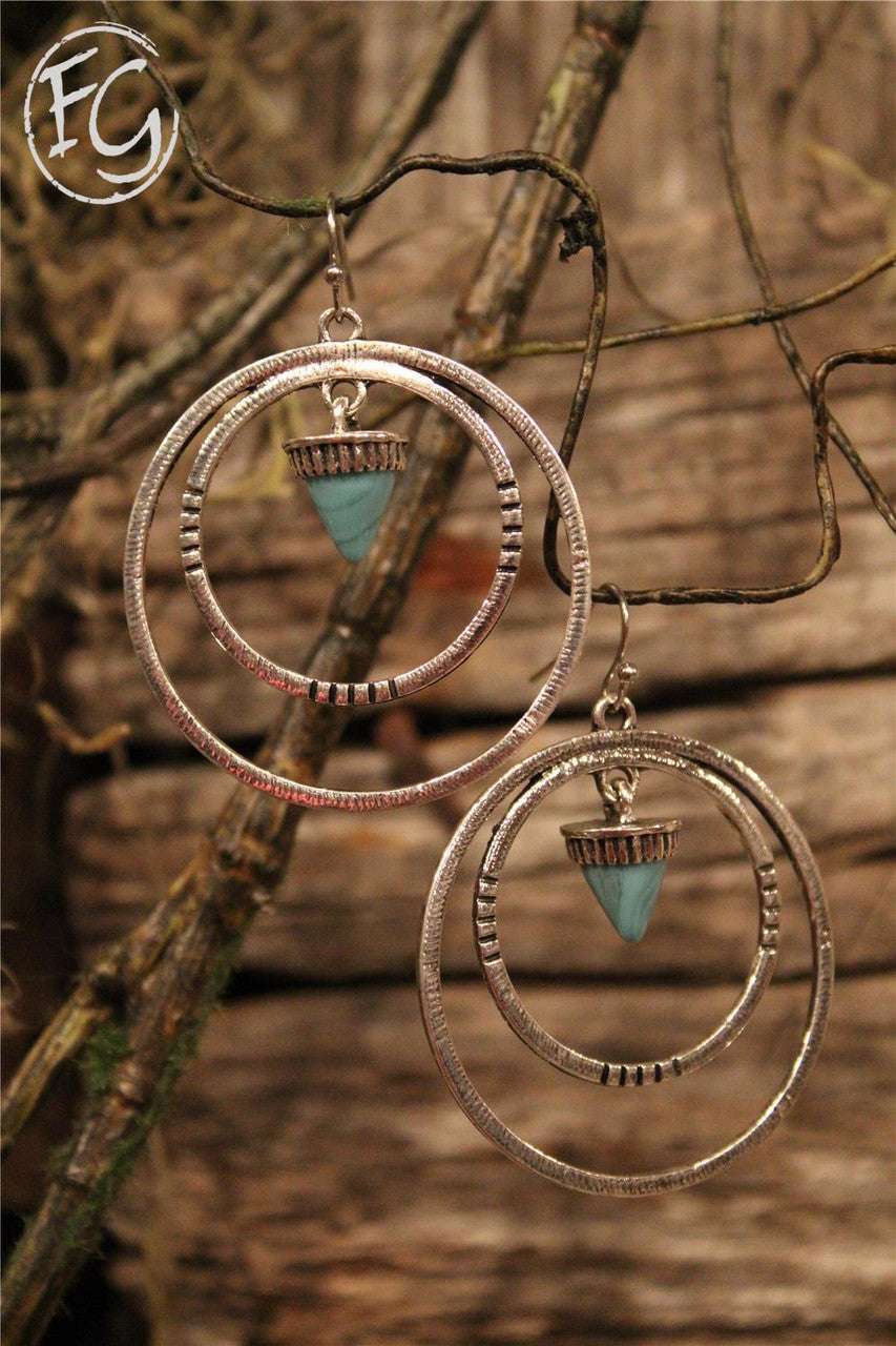 dangle earrings, farm girls fancy frills
