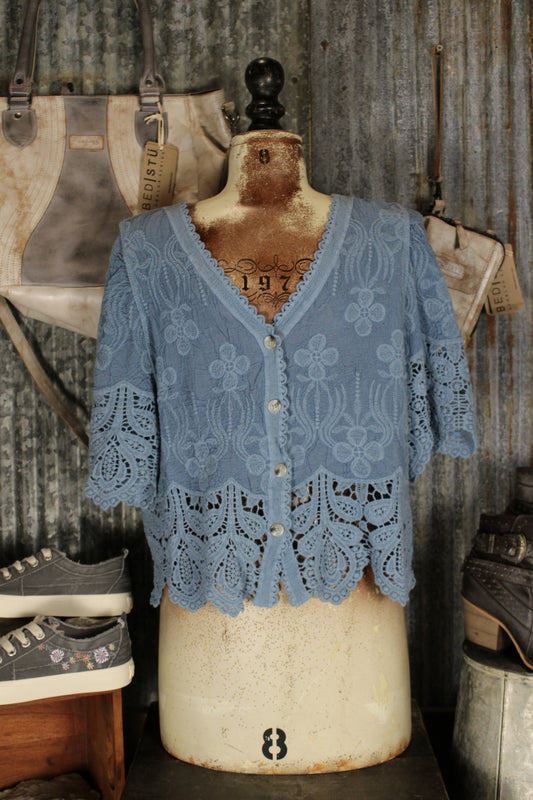 Waverly Blue Cardigan