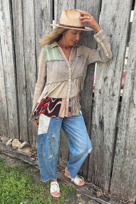 Juniper Sand Blouse