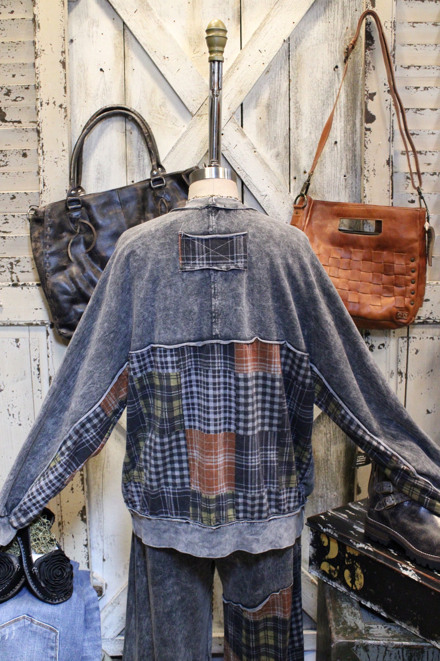 Ash And Plaid Cardigan