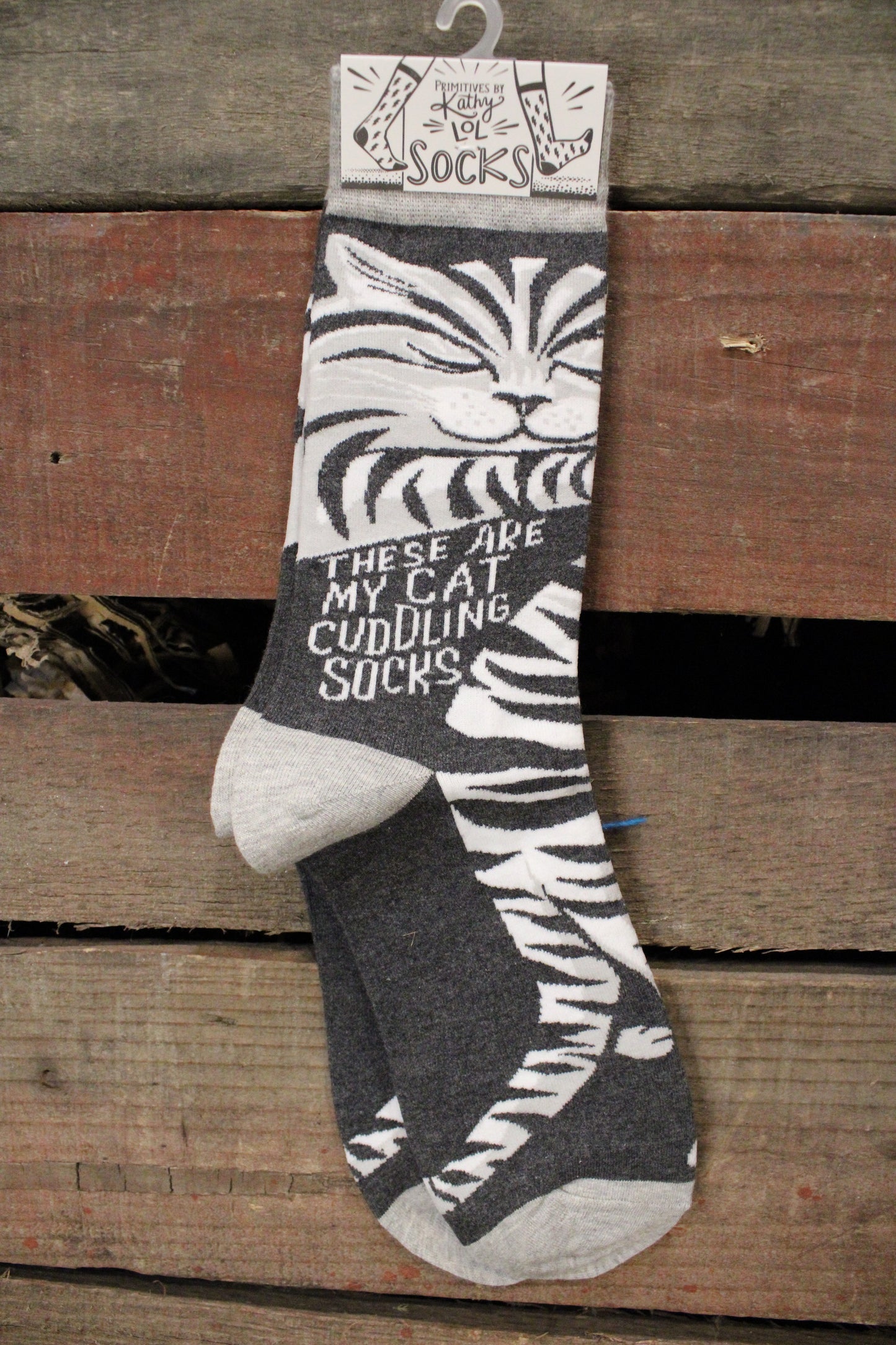 These Are My Cat Cuddling Socks