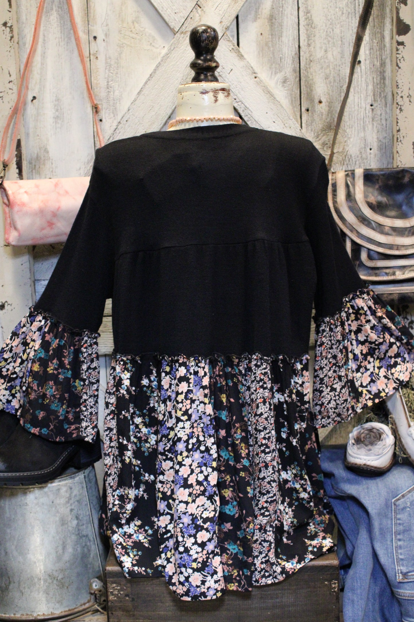 Moonlit Meadow Black Tunic