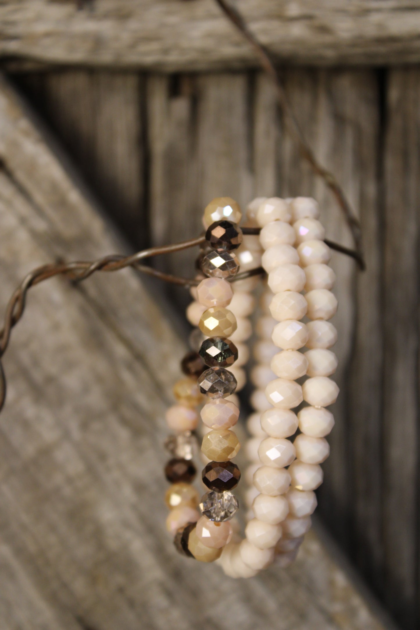 Sparkle And Shine Blush Stretch Bracelet Set