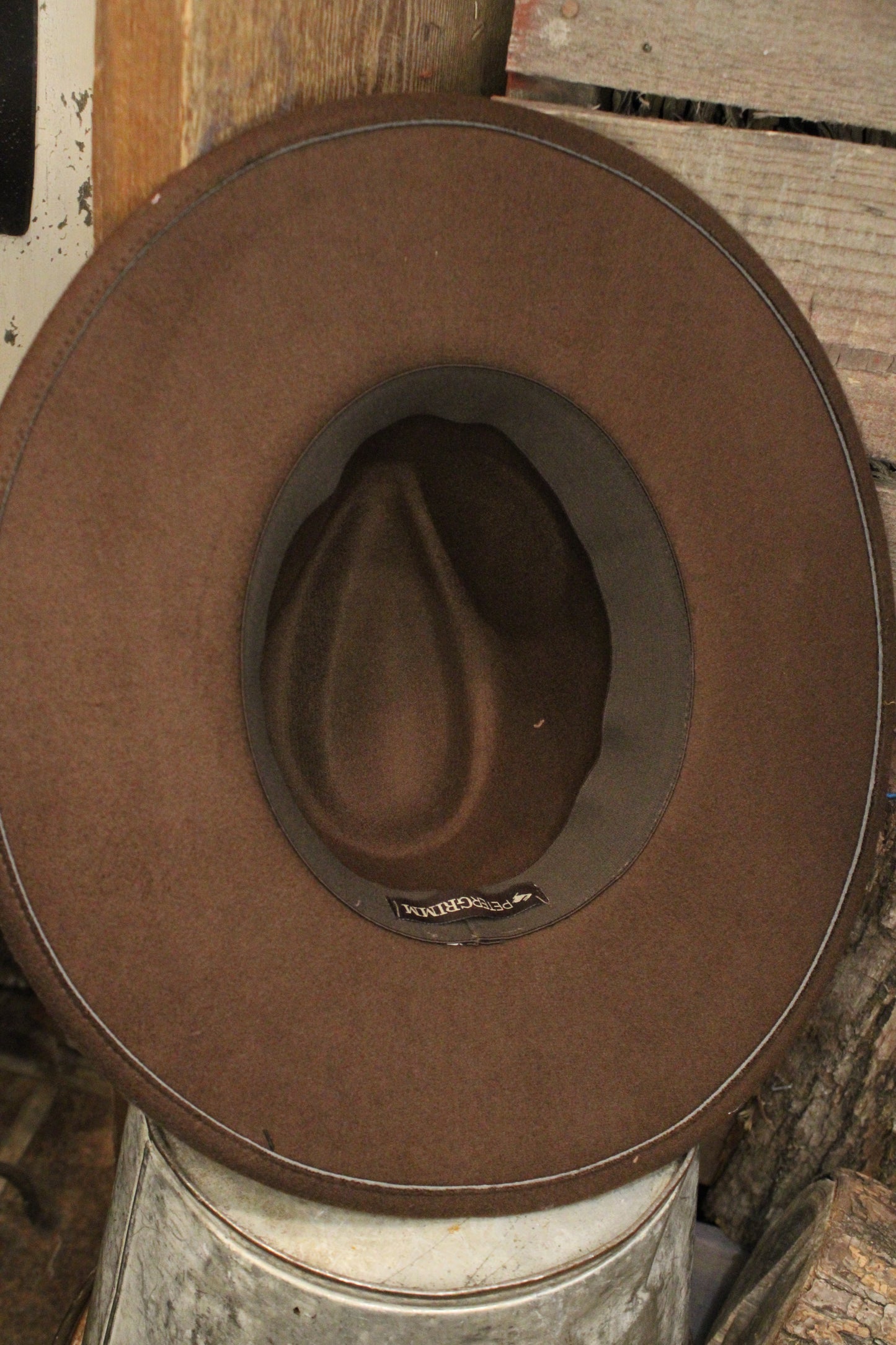 Chocolate Cort Wide Brim Hat