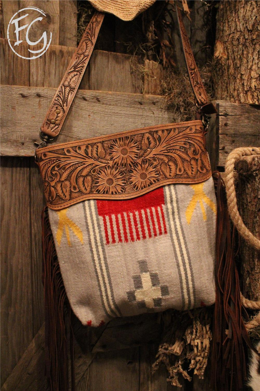 Tapestry Handbag , Farm Girls Fancy Frills