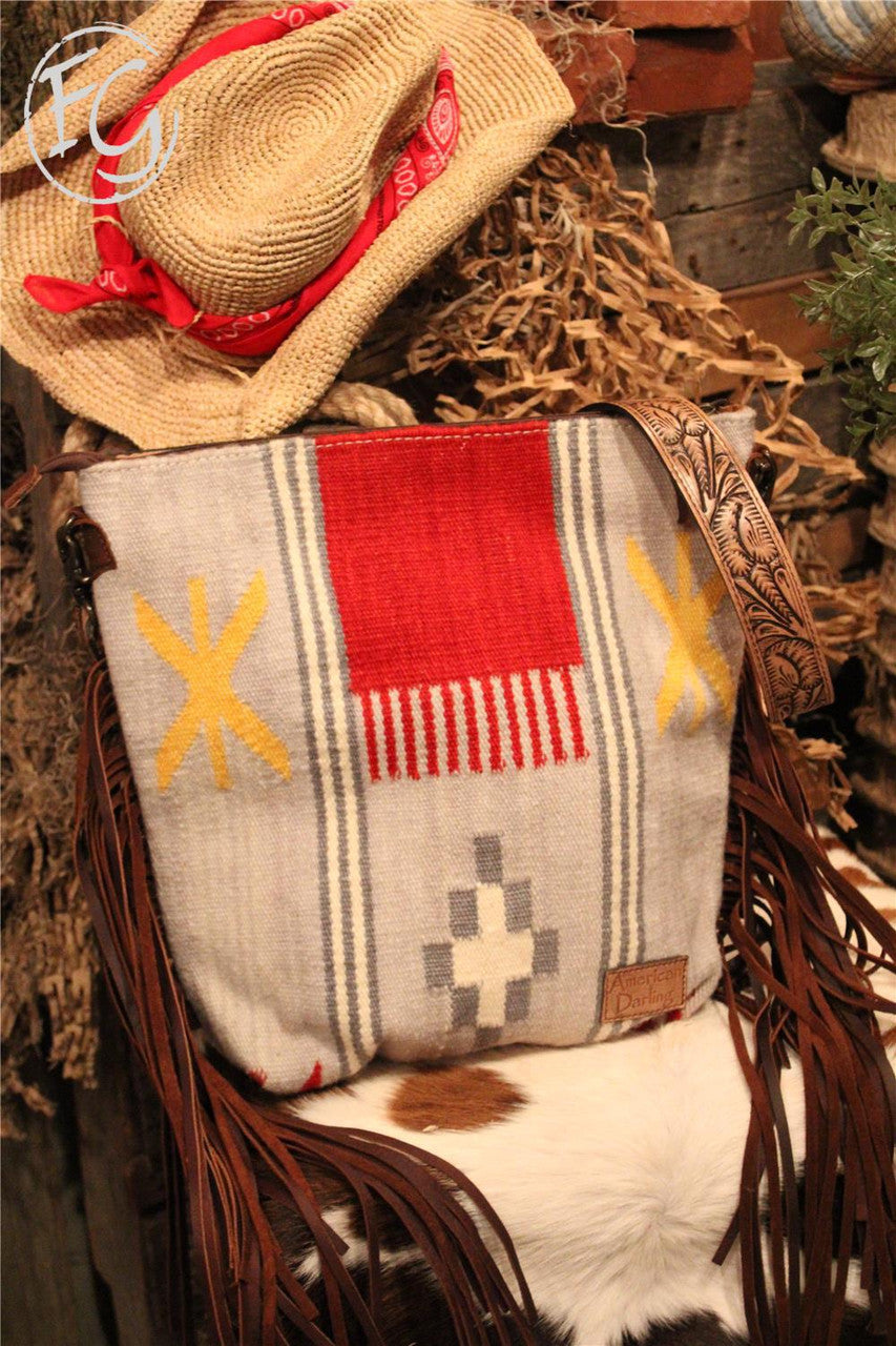 Tapestry Handbag , Farm Girls Fancy Frills