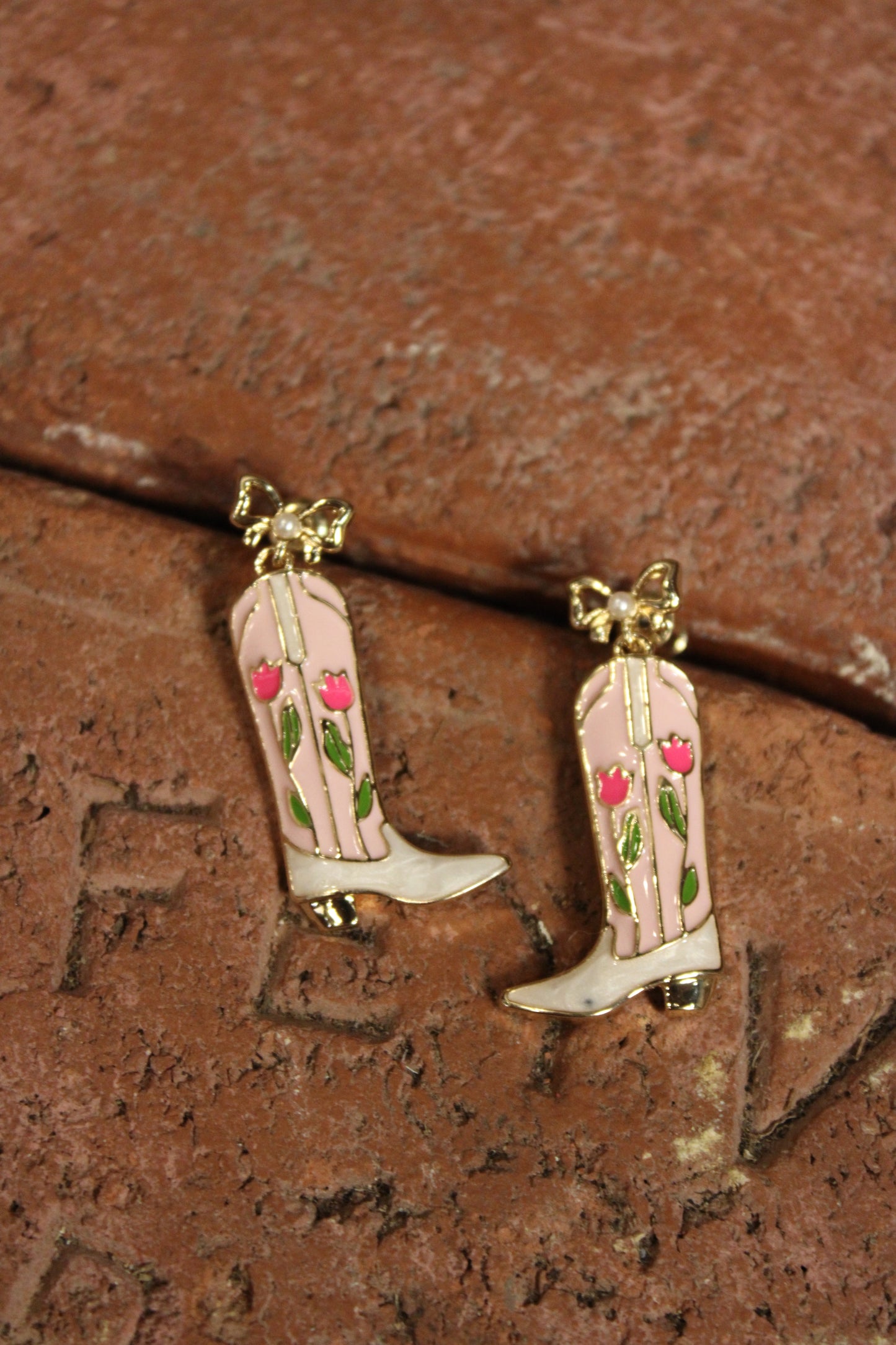 Blooms And Boots Earrings