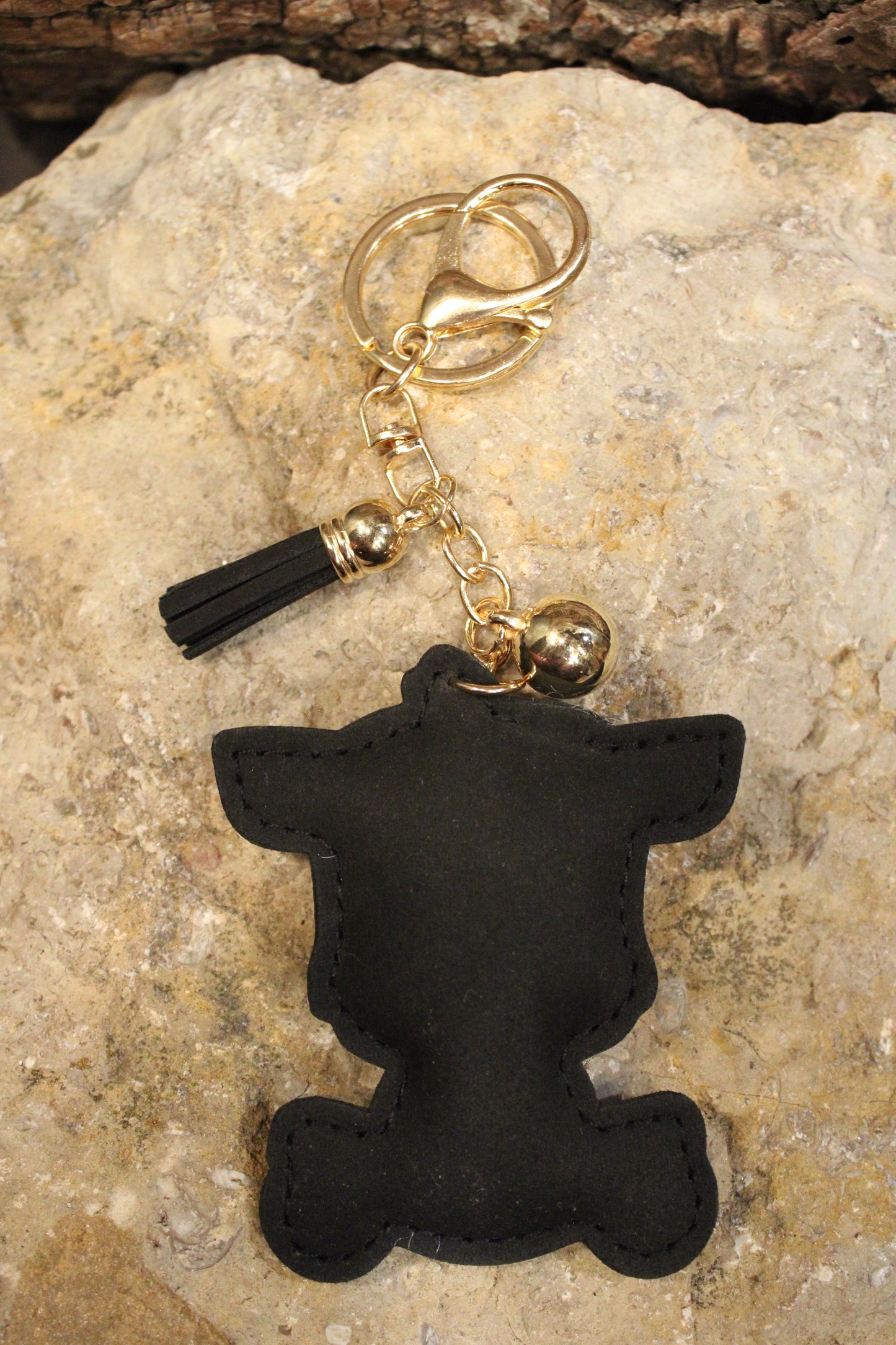 Bedazzled Bessie Keychain
