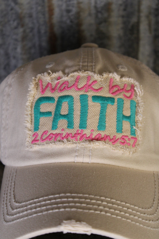 Walk By Faith Baseball Cap