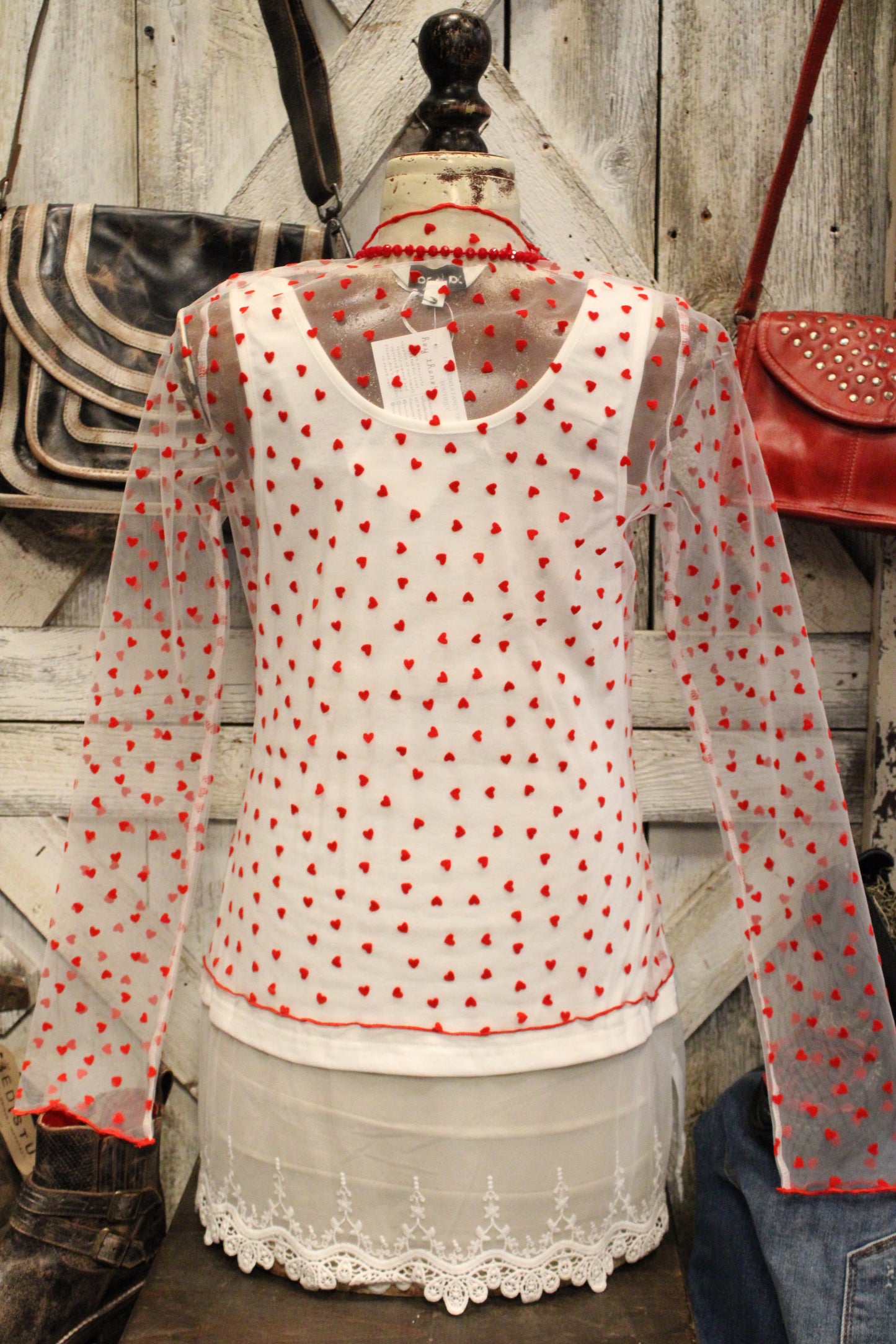 Lighthearted Mesh Layering Top