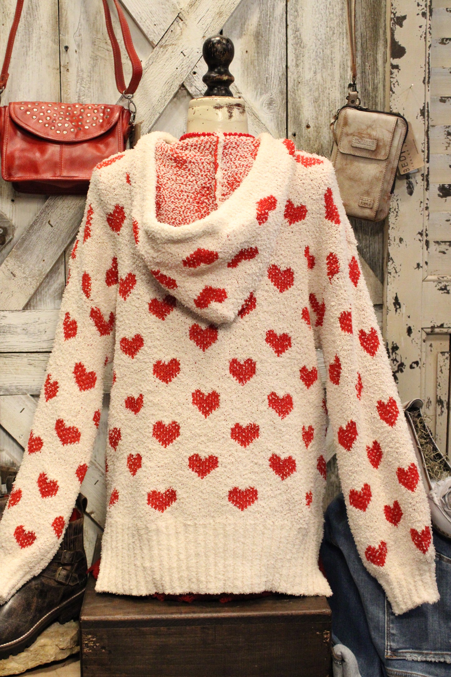 Love Is In The Air Knit Hooded Sweater