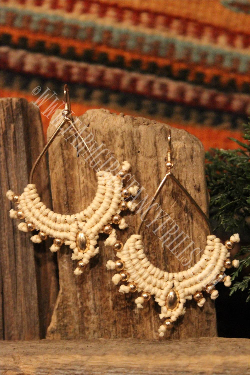 Teardrop Earrings, Farm Girls Fancy Frills