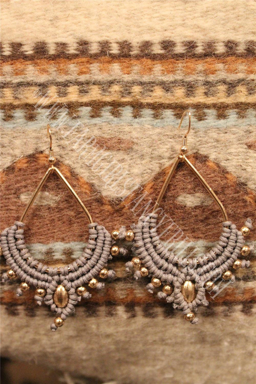 Teardrop Earrings, Farm Girls Fancy Frills