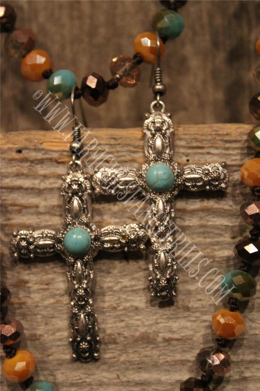 dangle earrings, farm girls fancy frills