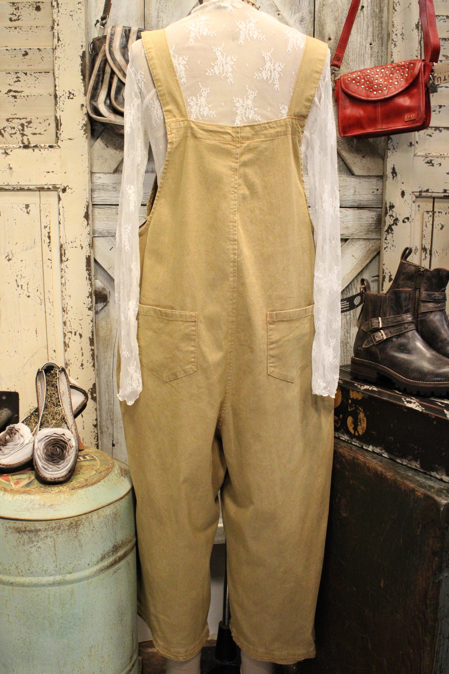 Flower Patch Camel Overalls