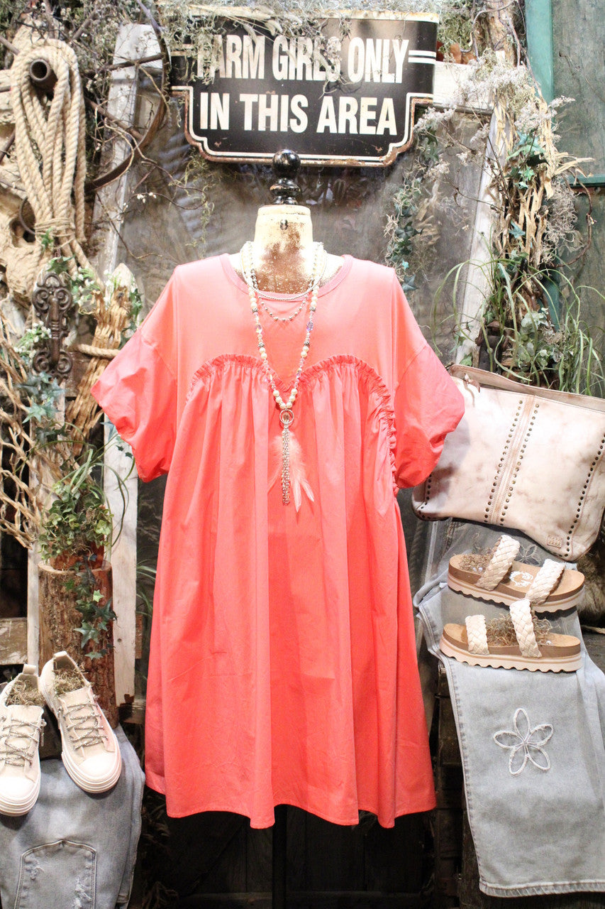 Sunset Coral Dress 2X Sunset Coral Dress 2X
