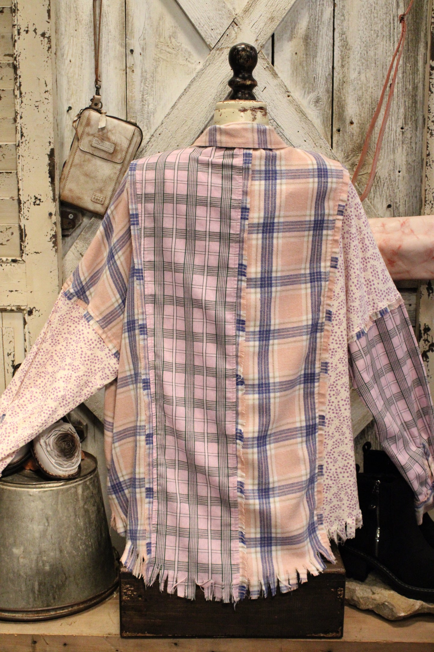 Garden Gingham Mix Top