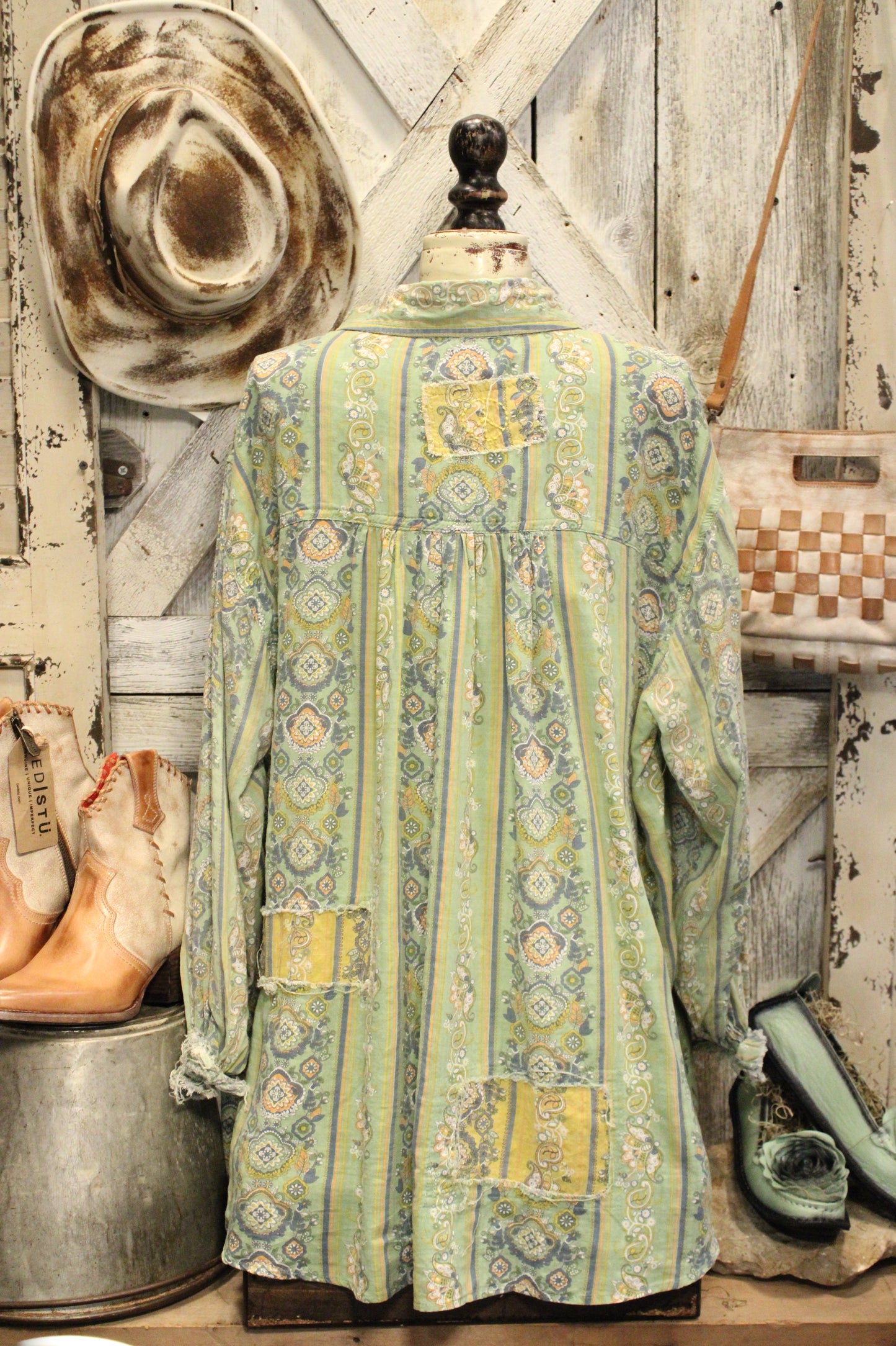 Paisley And Patches Button Down