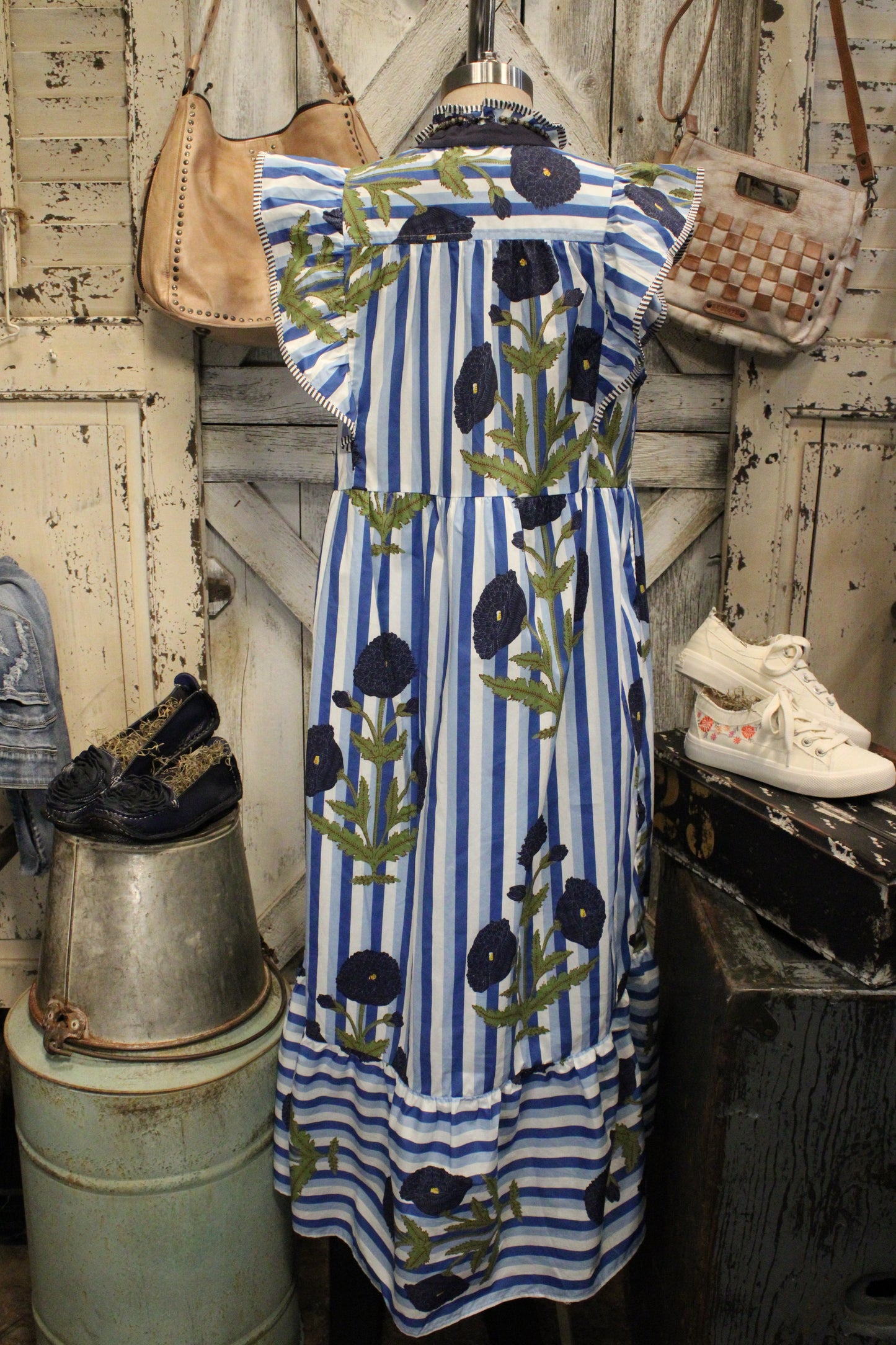 Seaside Blossom Maxi Dress