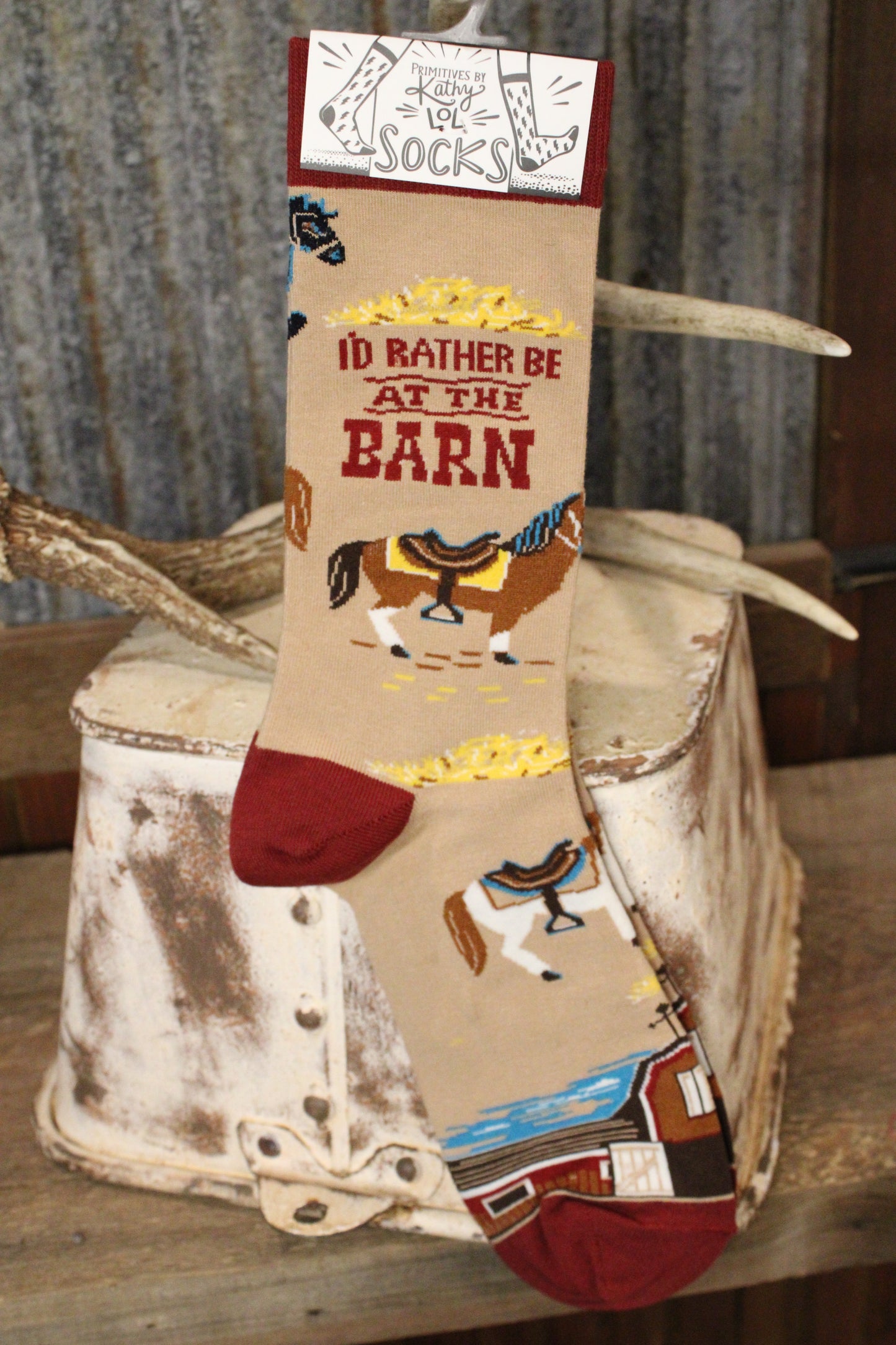 I'd Rather Be At The Barn Socks
