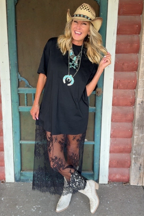 Black Dahlia Lace Dress S