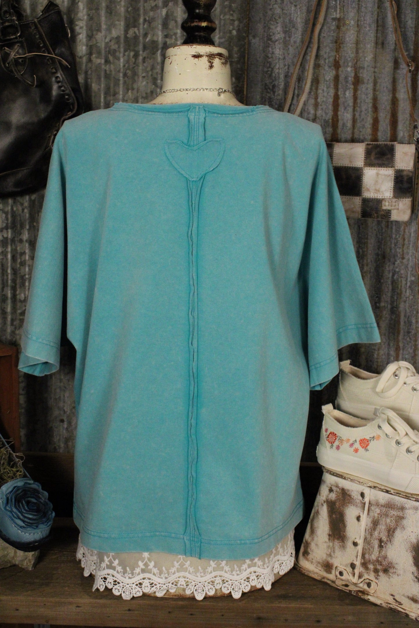 Seafoam Heartbeat Casual Top