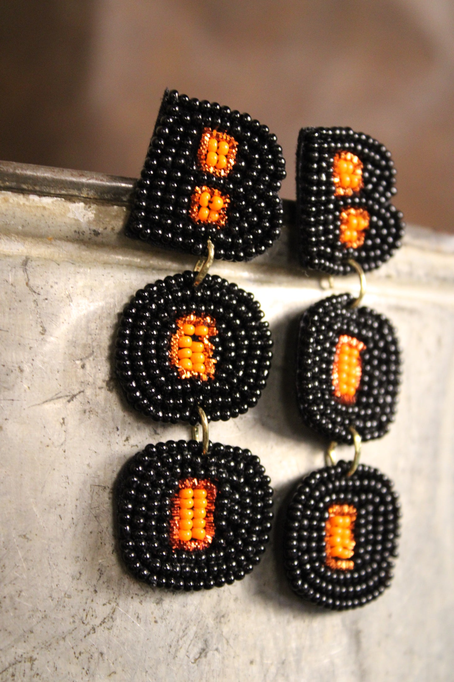 Spooky Season Beaded Earrings