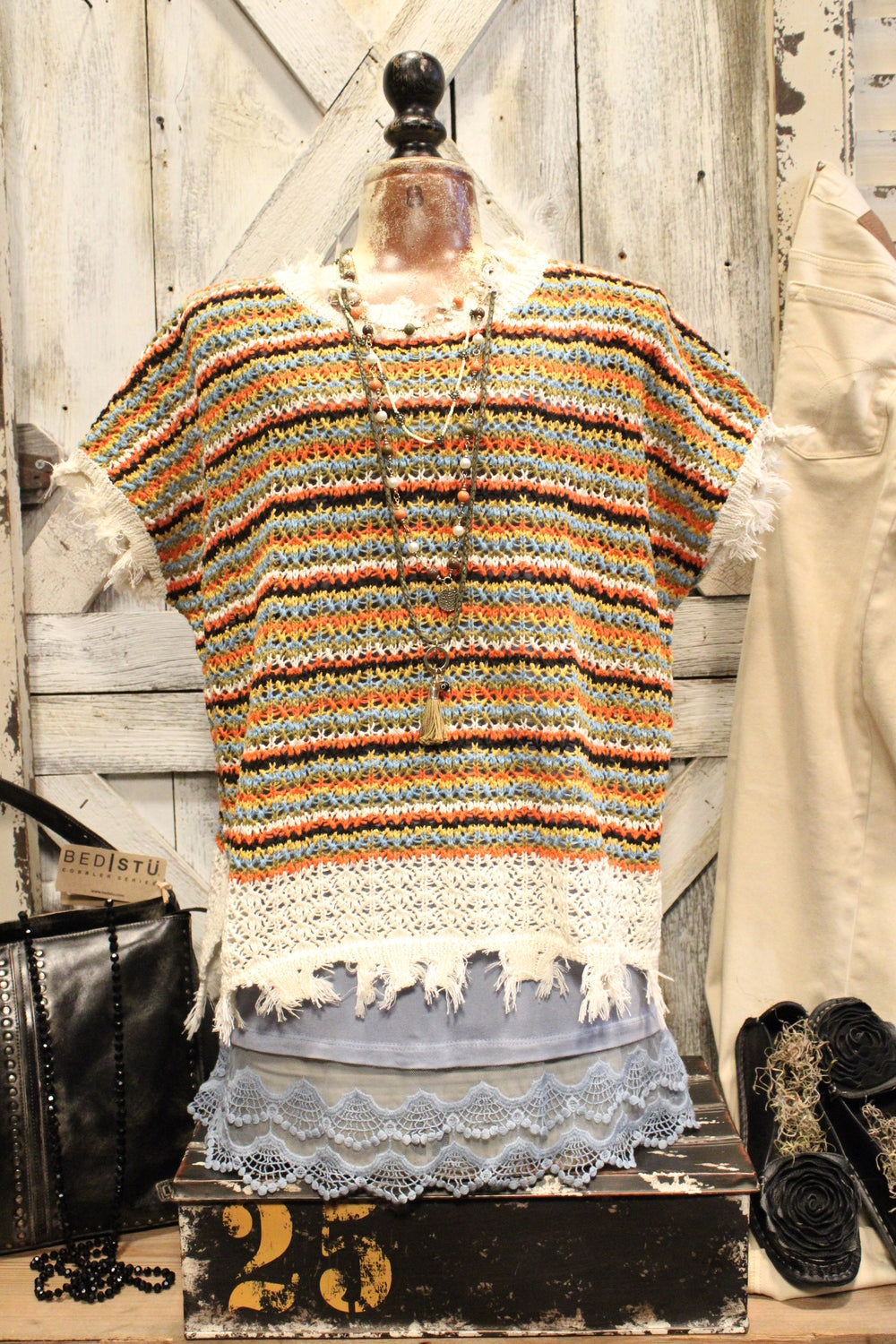 Shabby Chic Open Weave