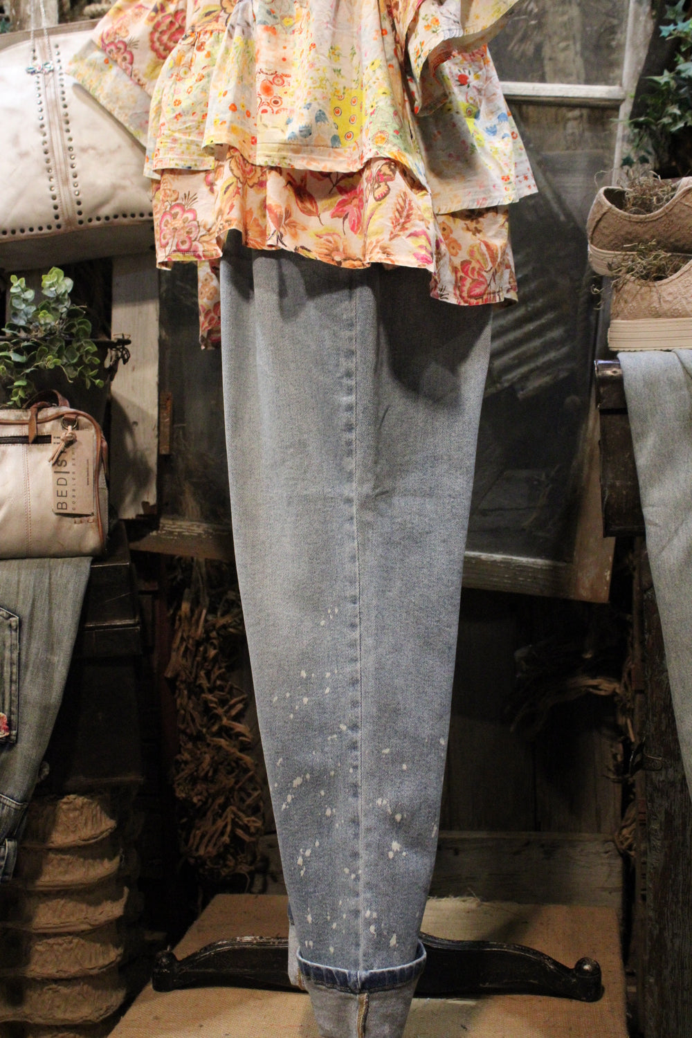 Bleach Splattered MR Judy Blue Jeans