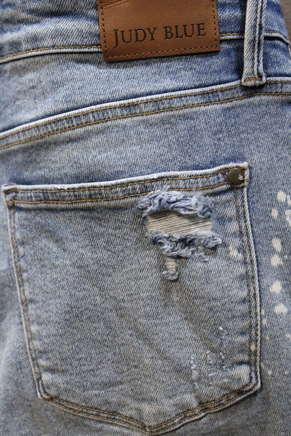 Bleach Splattered MR Judy Blue Jeans