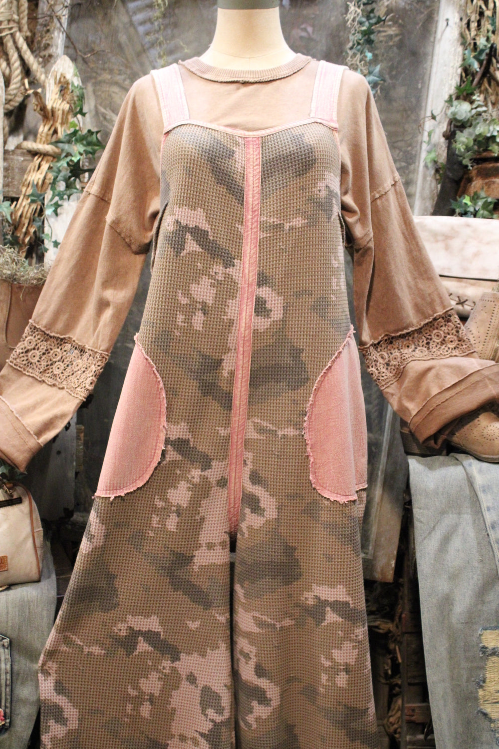 Hidden Rose Camp Overalls