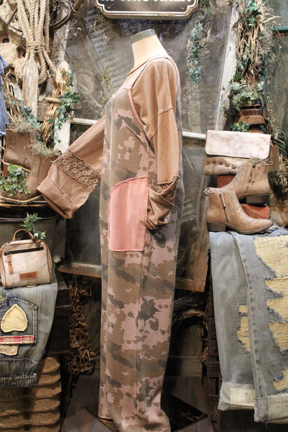 Hidden Rose Camp Overalls